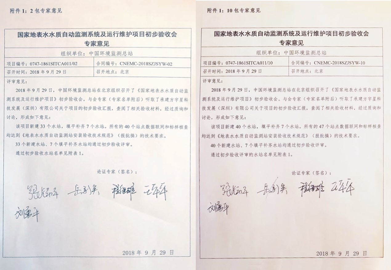 “高標準、嚴要求”—好博環(huán)境全資子公司宇星科技順利通過國家水站項目初驗